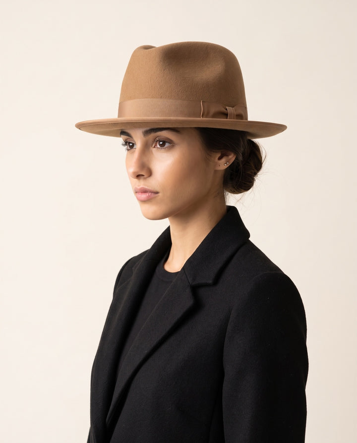 Wide-Brim Felt Fedora