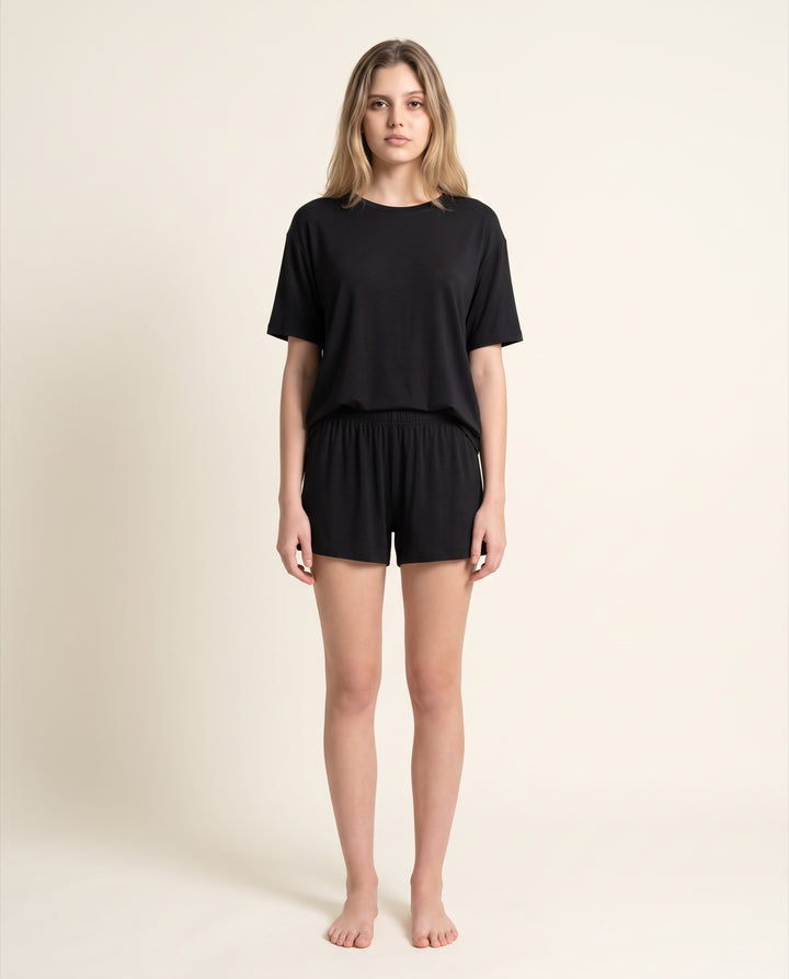 Modal Tee Pajama Short Set