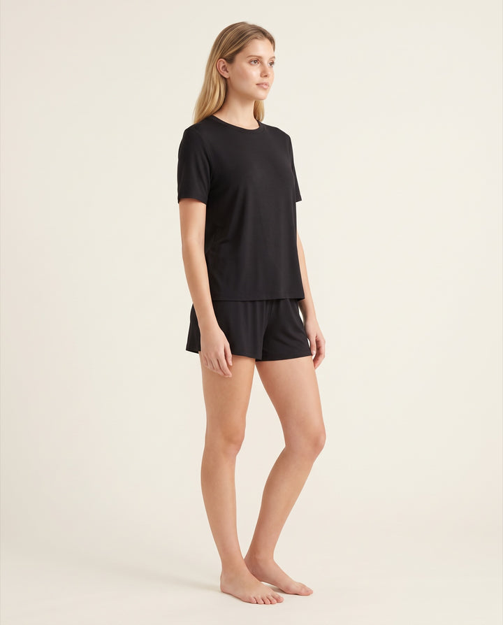 Modal Tee Pajama Short Set