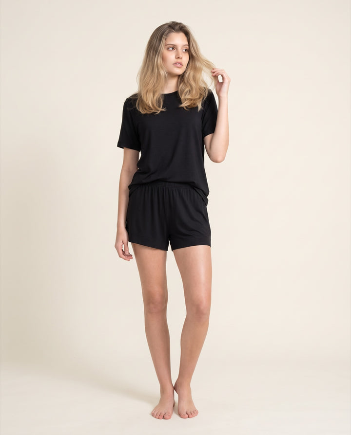 Modal Tee Pajama Short Set