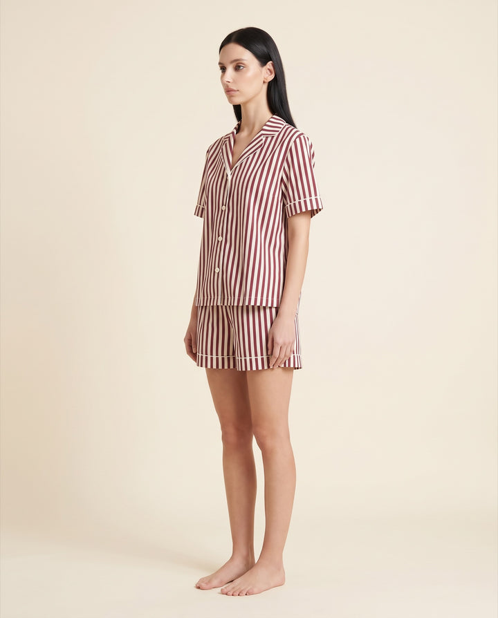 Candy Stripe Pajama Short Set