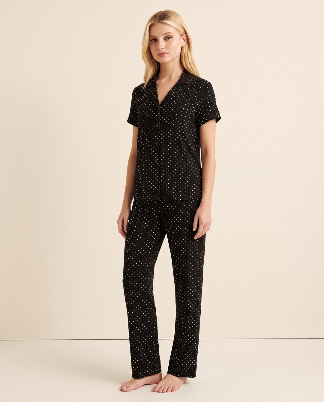 Polka Dot Modal Pajama Set