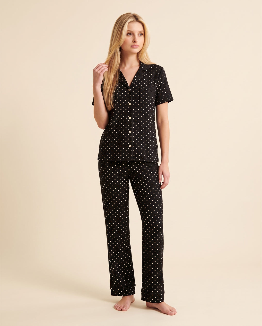 Polka Dot Modal Pajama Set