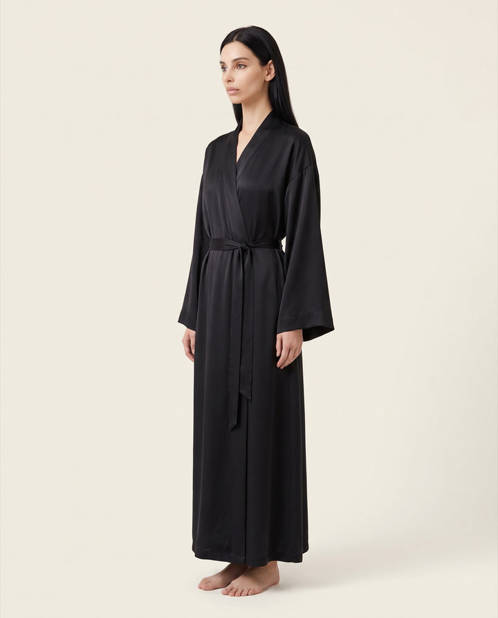 Long Satin Robe