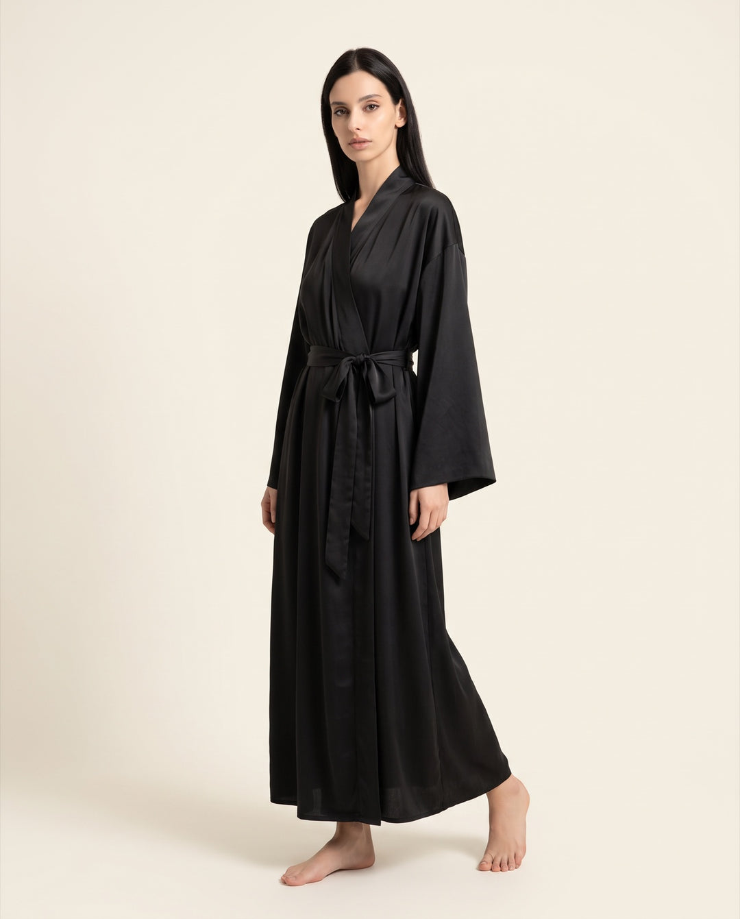 Long Satin Robe
