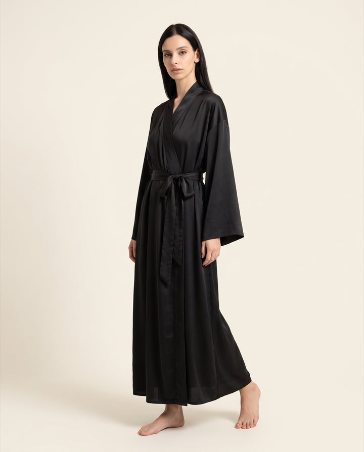 Long Satin Robe
