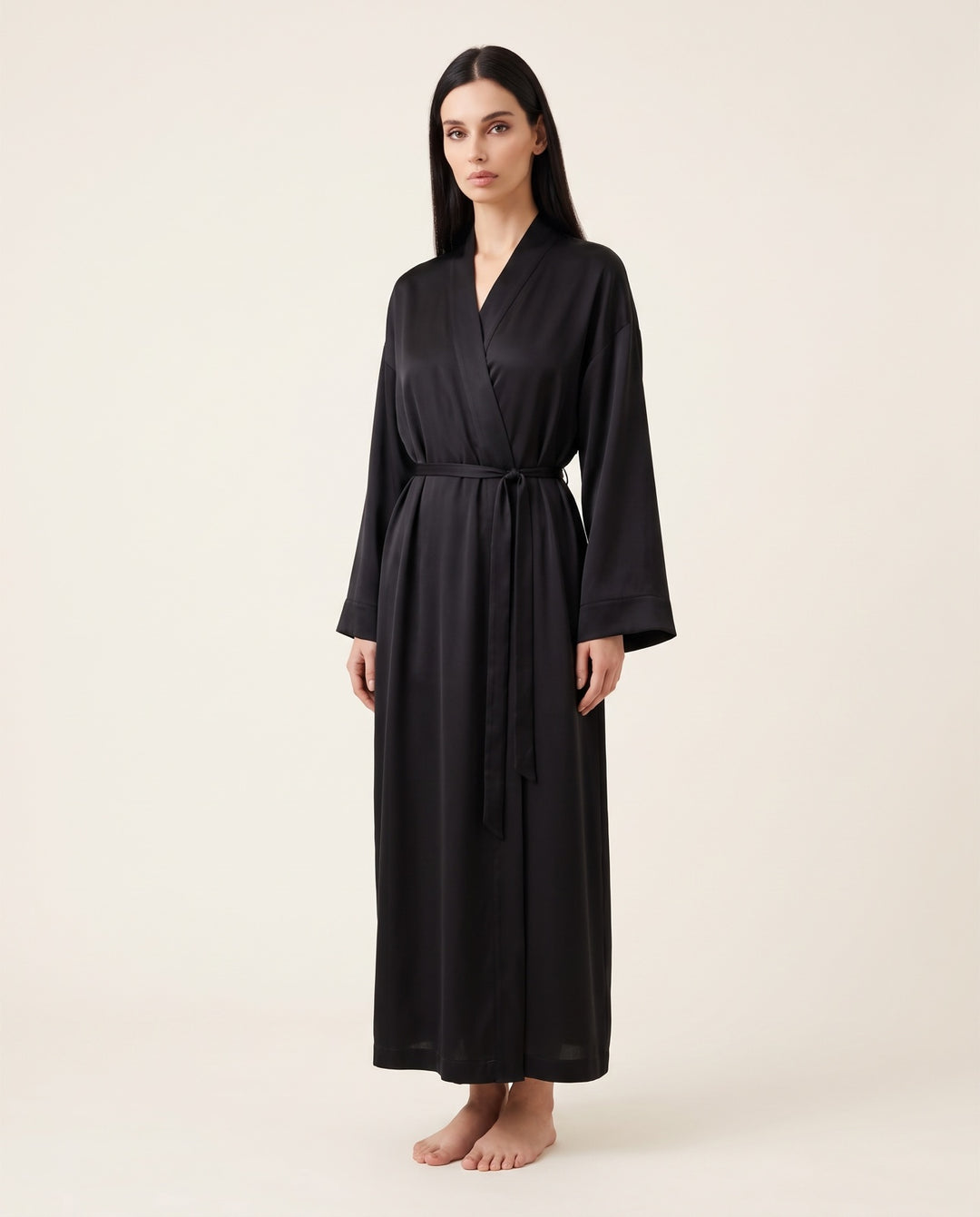 Long Satin Robe
