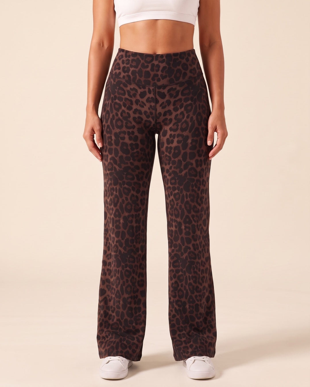 Leopard Wide-Leg Flare Pants