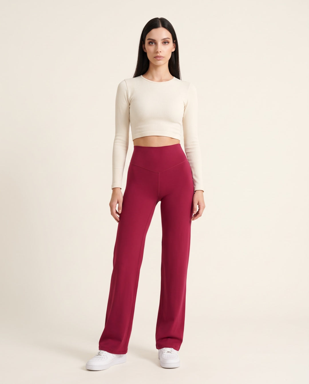 V-Back Straight-Leg Leggings