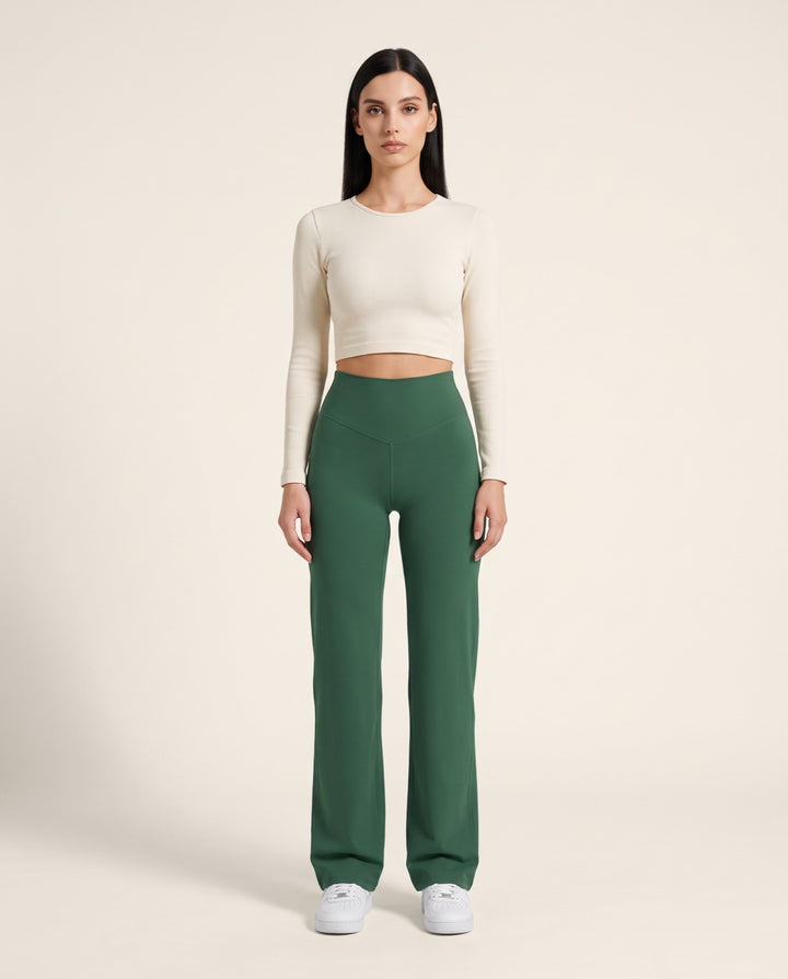 V-Back Straight-Leg Leggings