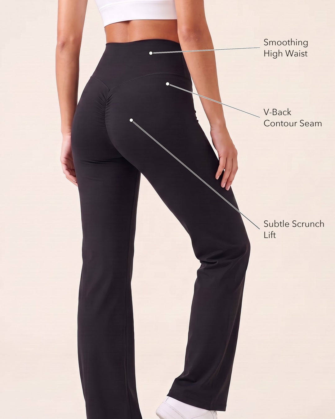 V-Back Straight-Leg Leggings