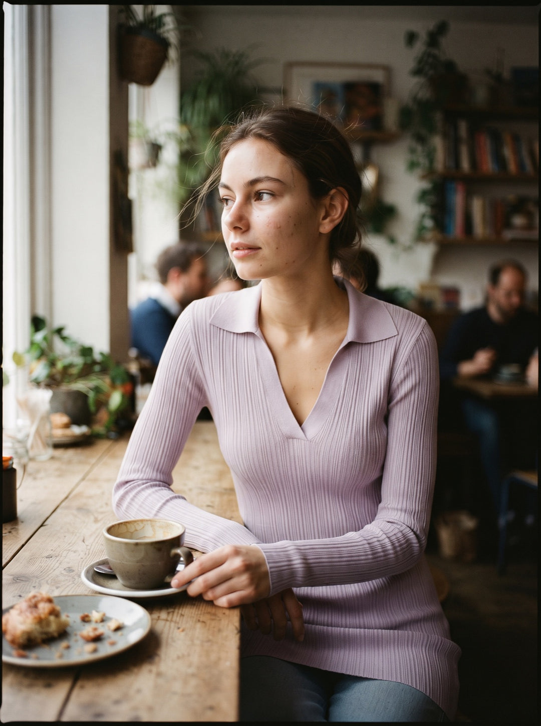 V-Neck Sweater Dress