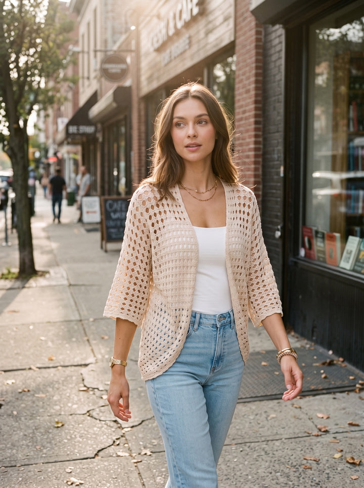 Open-Knit Cardigan