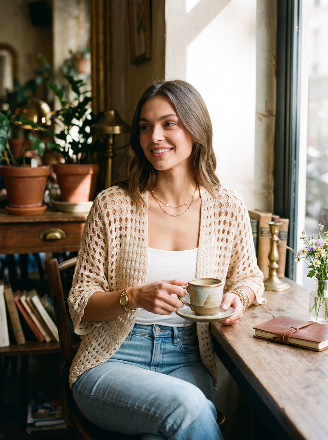 Open-Knit Cardigan