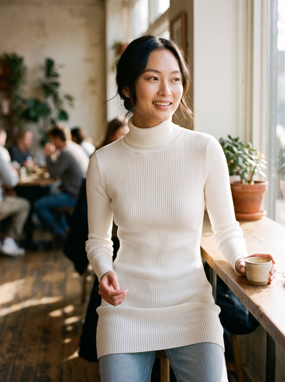 Turtleneck Sweater Dress