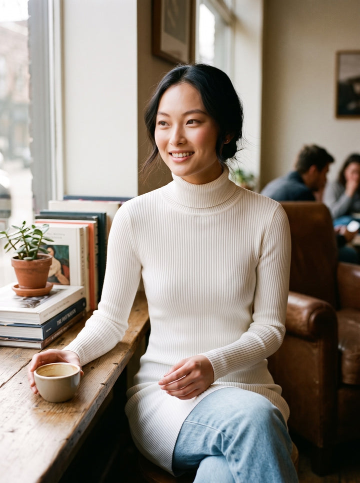 Turtleneck Sweater Dress