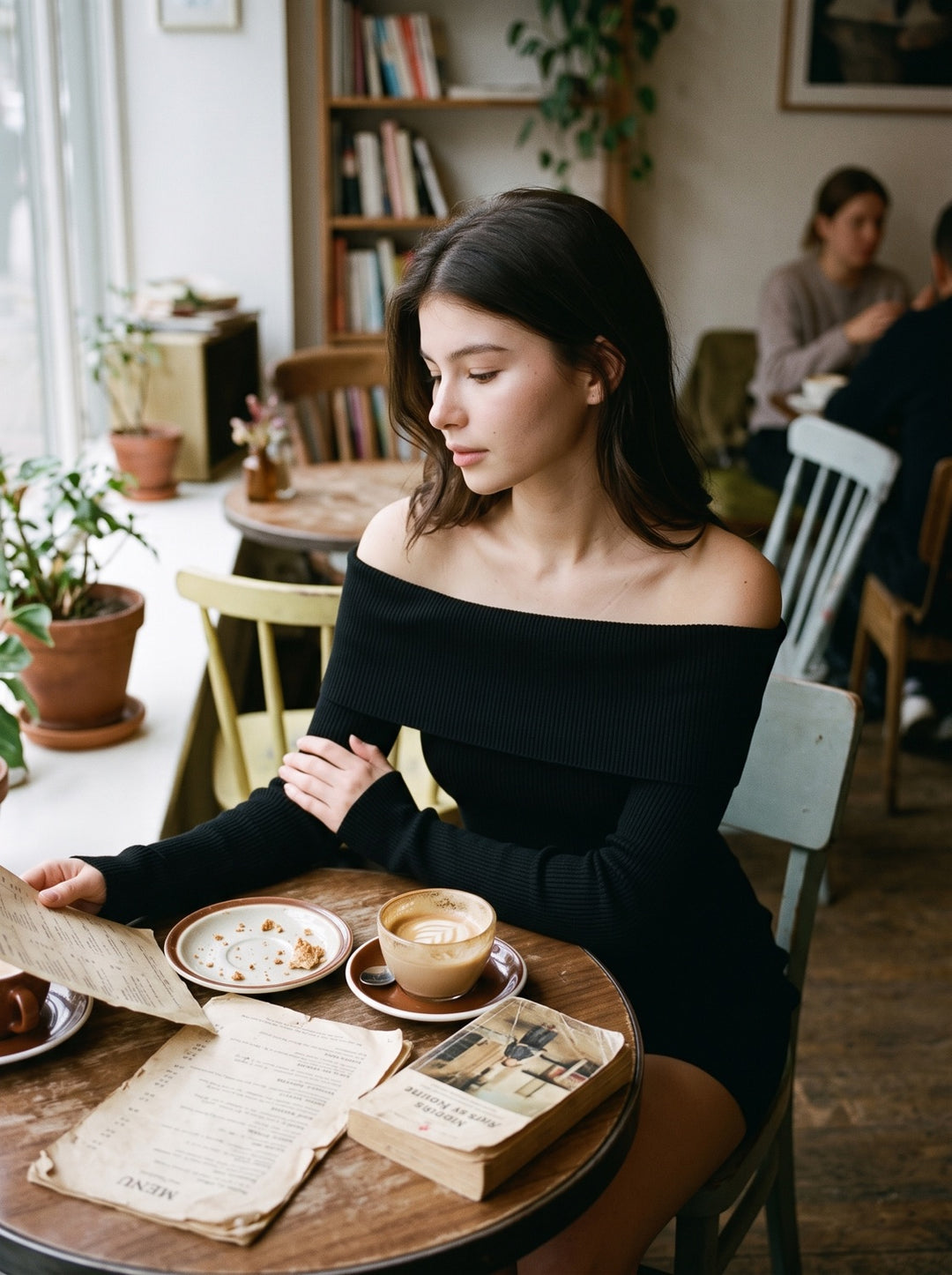 Off-Shoulder Sweater Dress