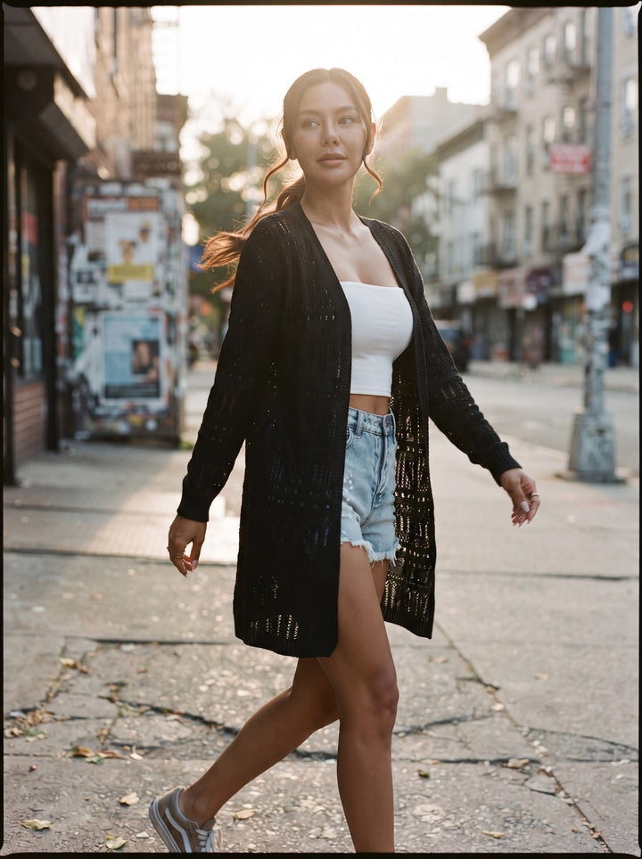 Longline Knit Cardigan