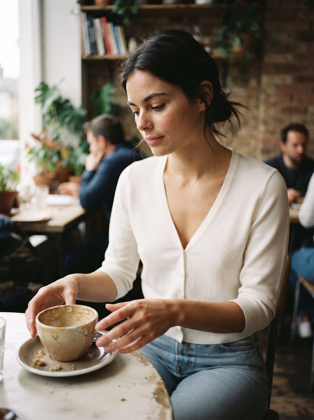 Cropped Knit Cardigan