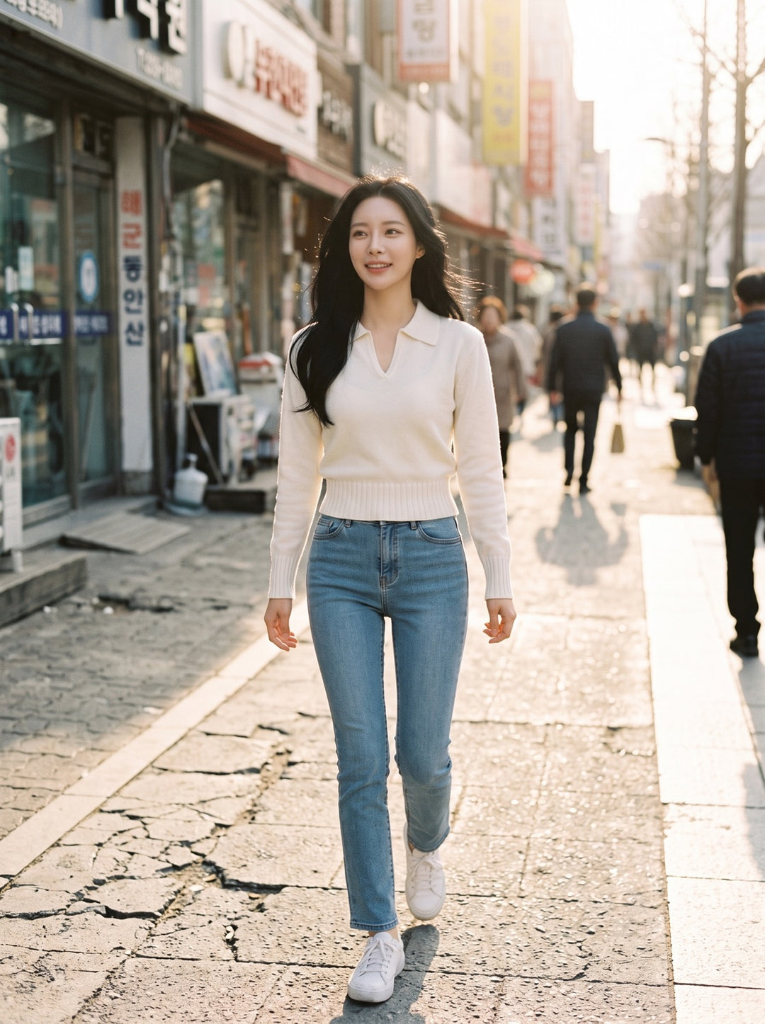 Cropped Knit Pullover