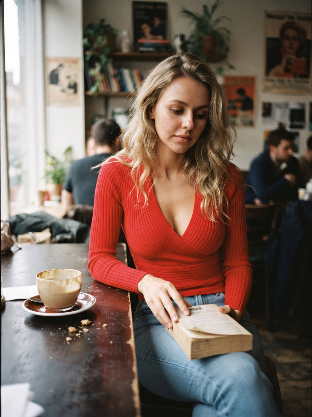 V-Neck Knit Pullover
