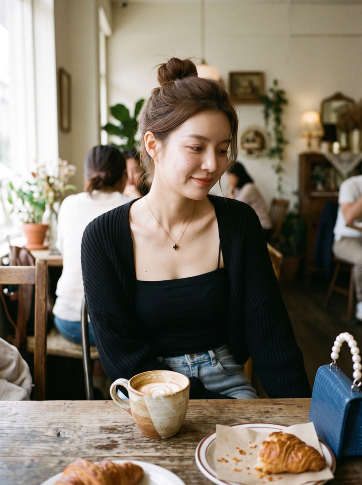 Cropped Shawl Cardigan