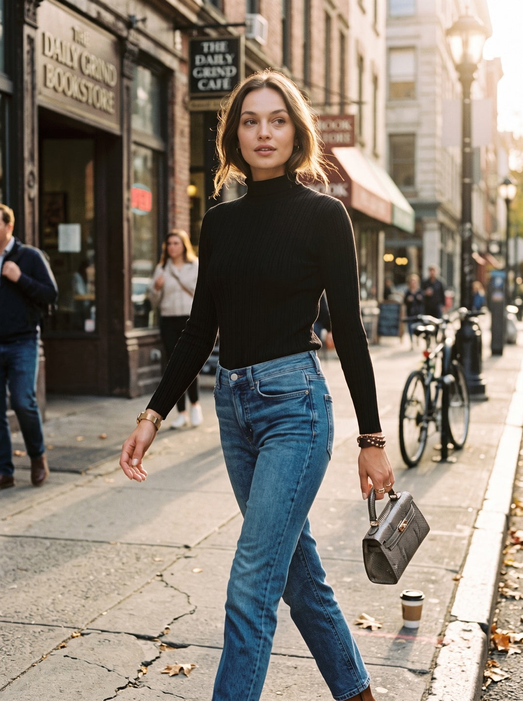 Ribbed Turtleneck Sweater