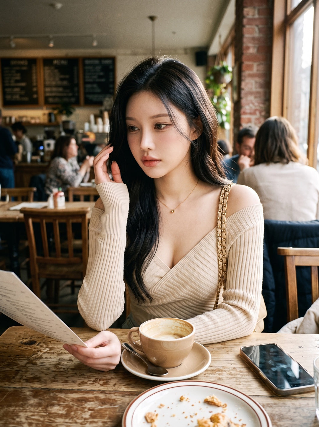 Backless V-Neck Knit Dress