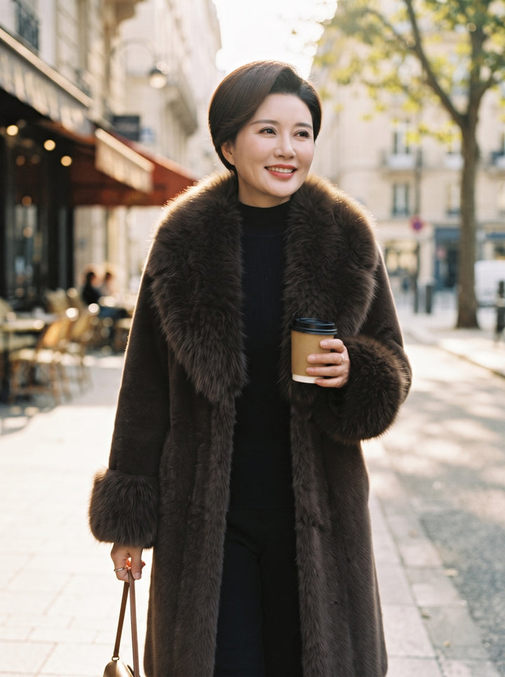 Oversized Faux Mink Coat