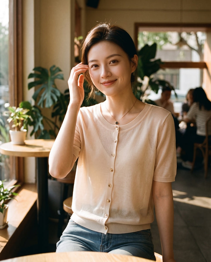 Reversible Knit Cardigan