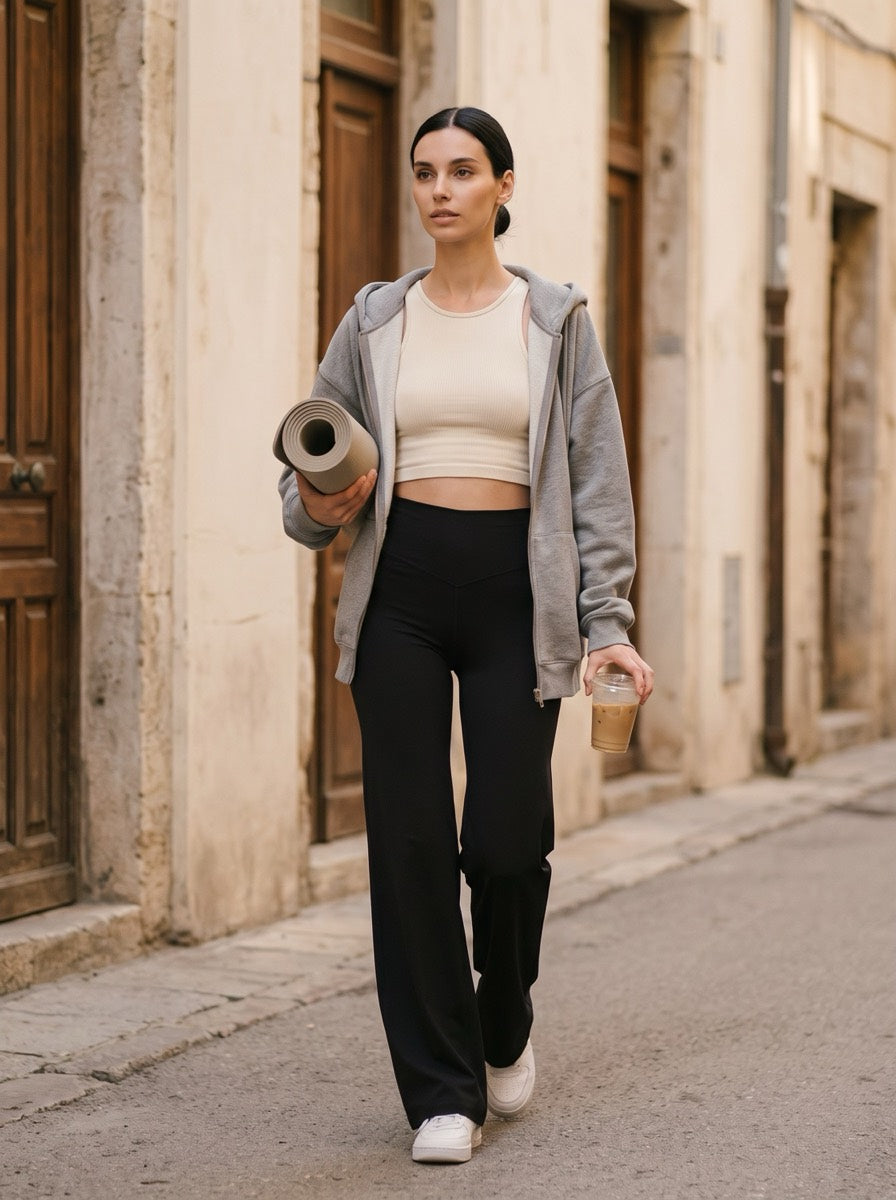 Noella V-Back Straight-Leg Leggings