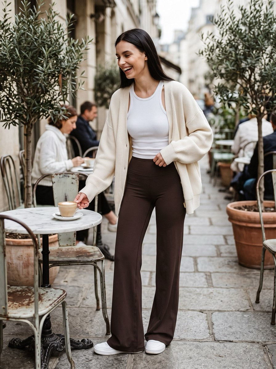 Noella V-Back Straight-Leg Leggings