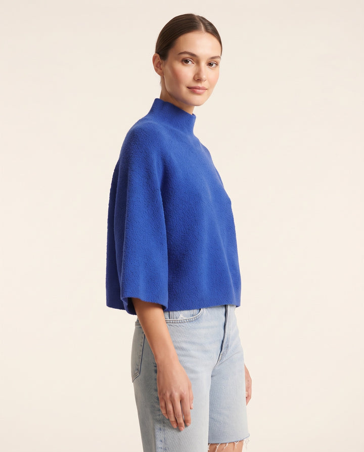 Short-Sleeve O-Neck Knit Pullover - NOÉLLA