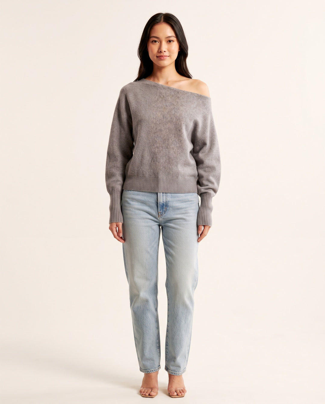 Off-Shoulder Batwing Sweater