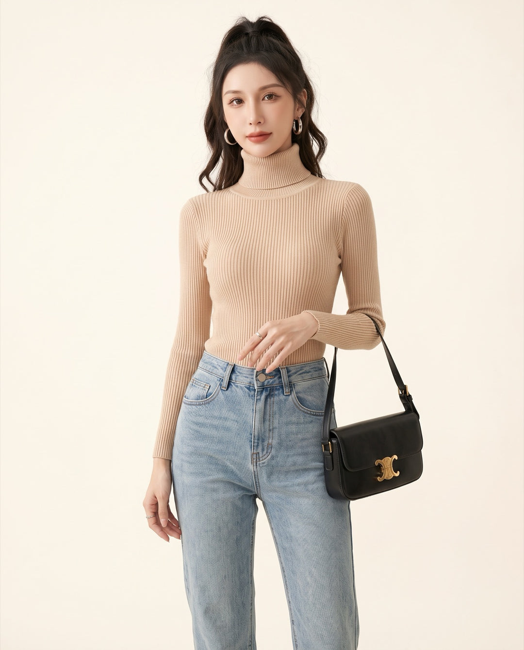 Turtleneck Sweater Dress