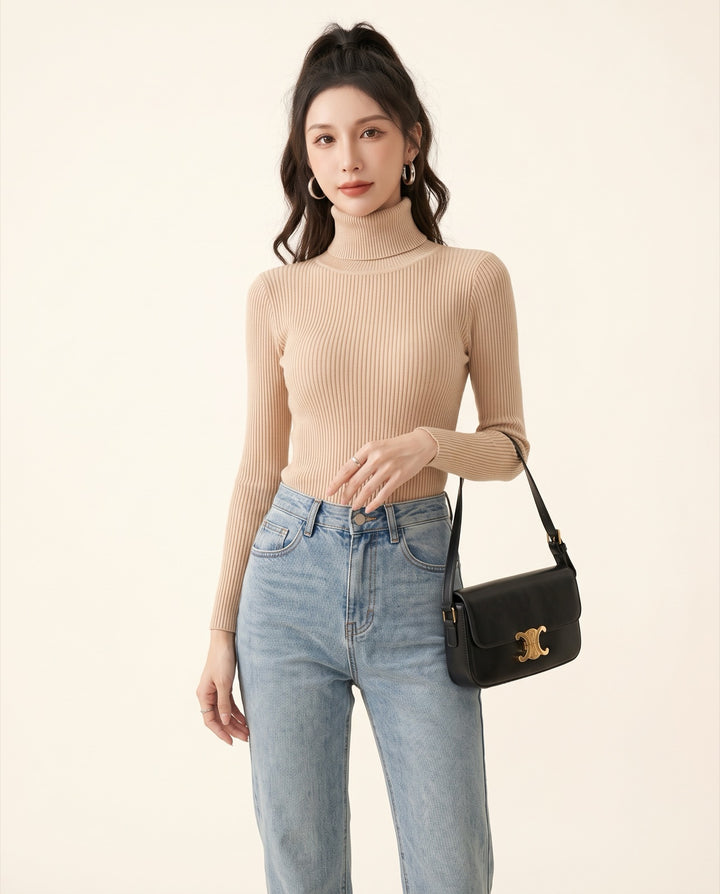 Turtleneck Sweater Dress