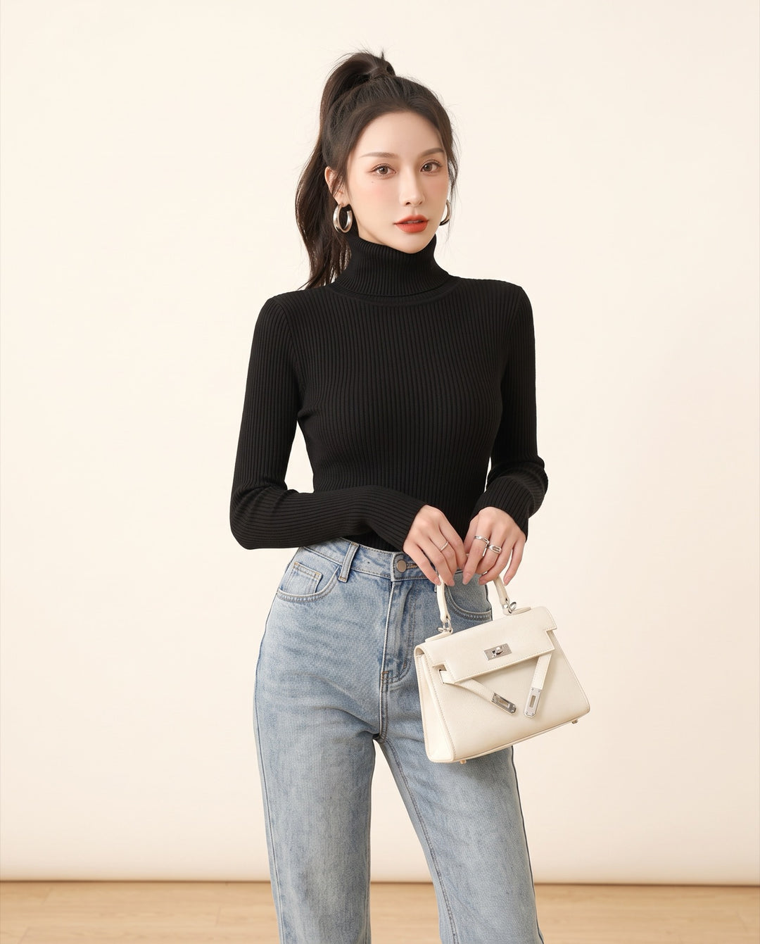 Turtleneck Sweater Dress