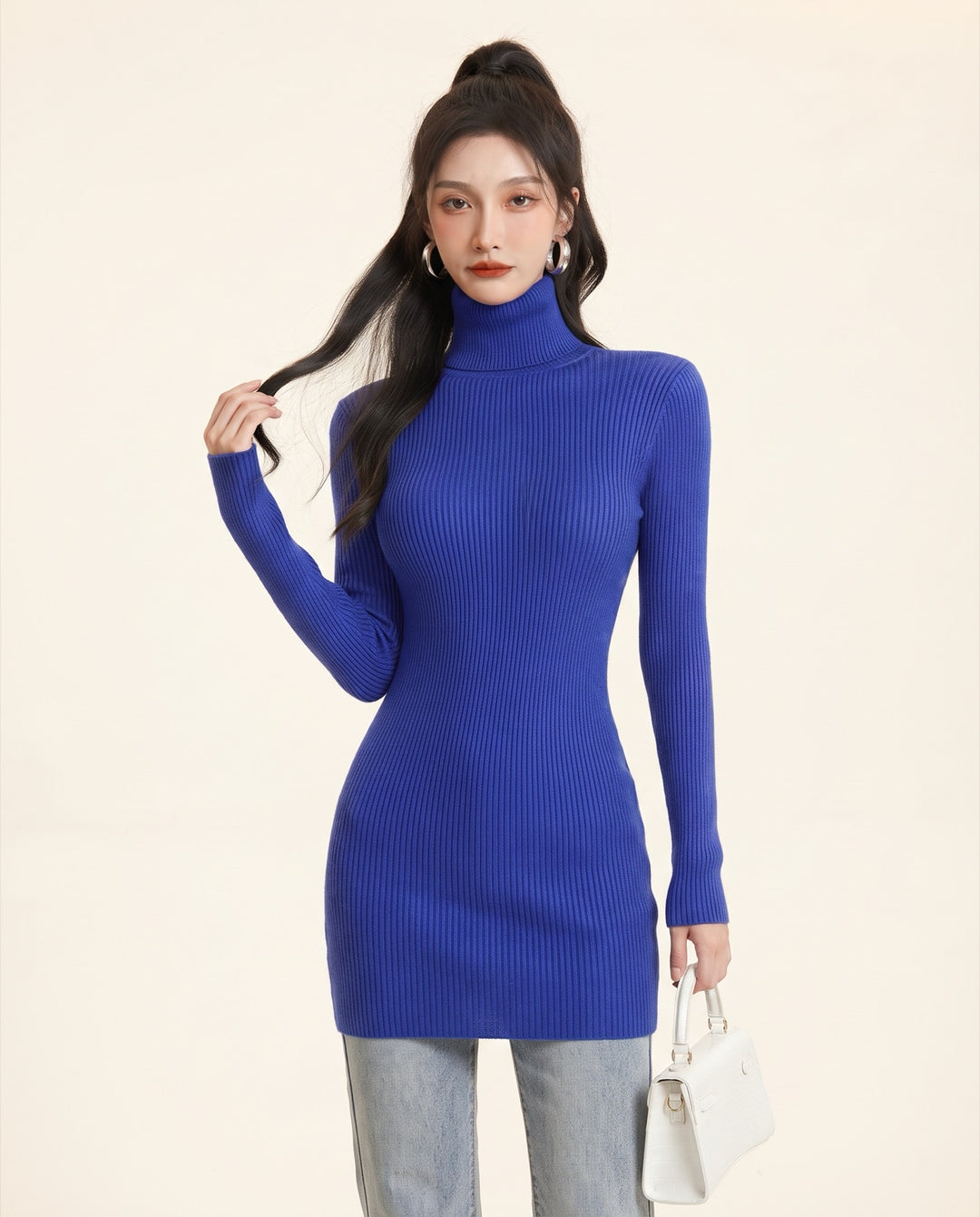 Turtleneck Sweater Dress