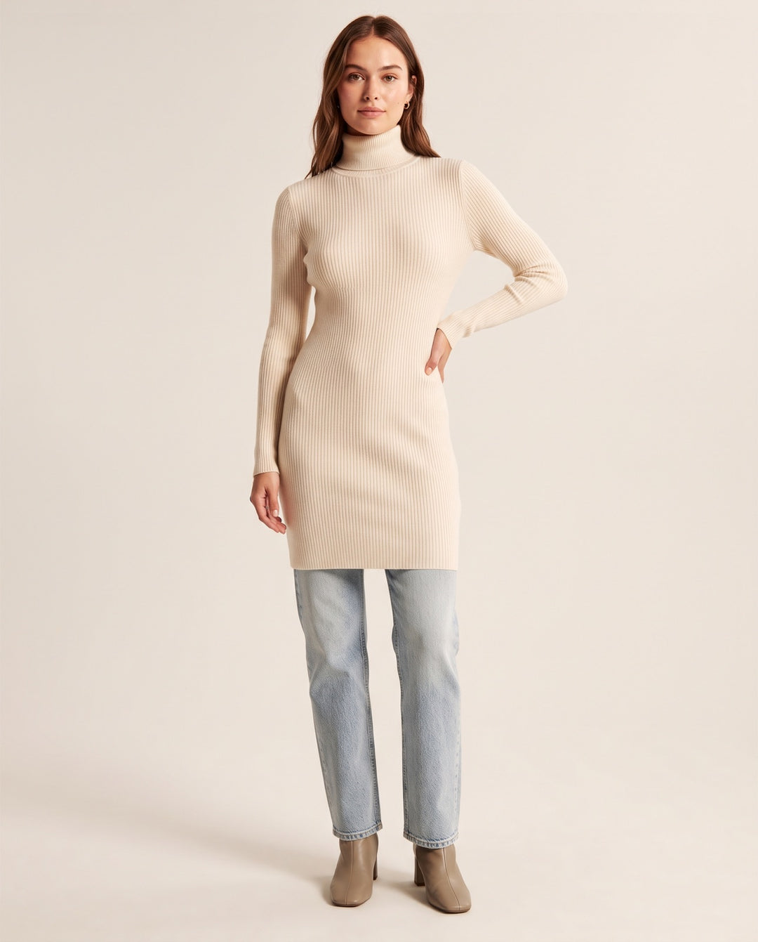Turtleneck Sweater Dress