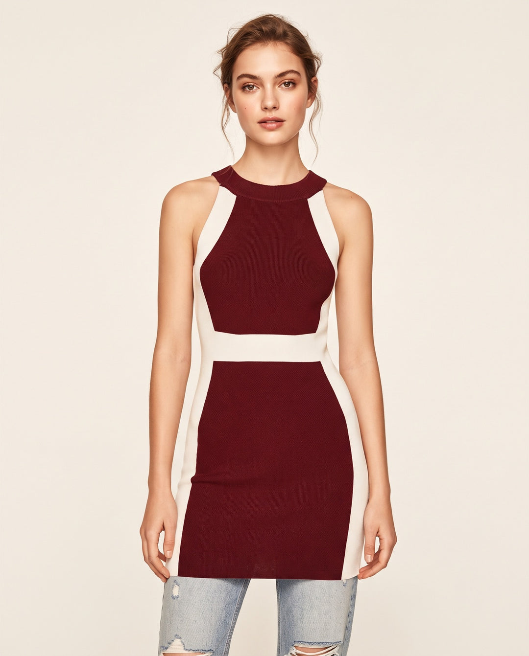 Sleeveless Knit Dress