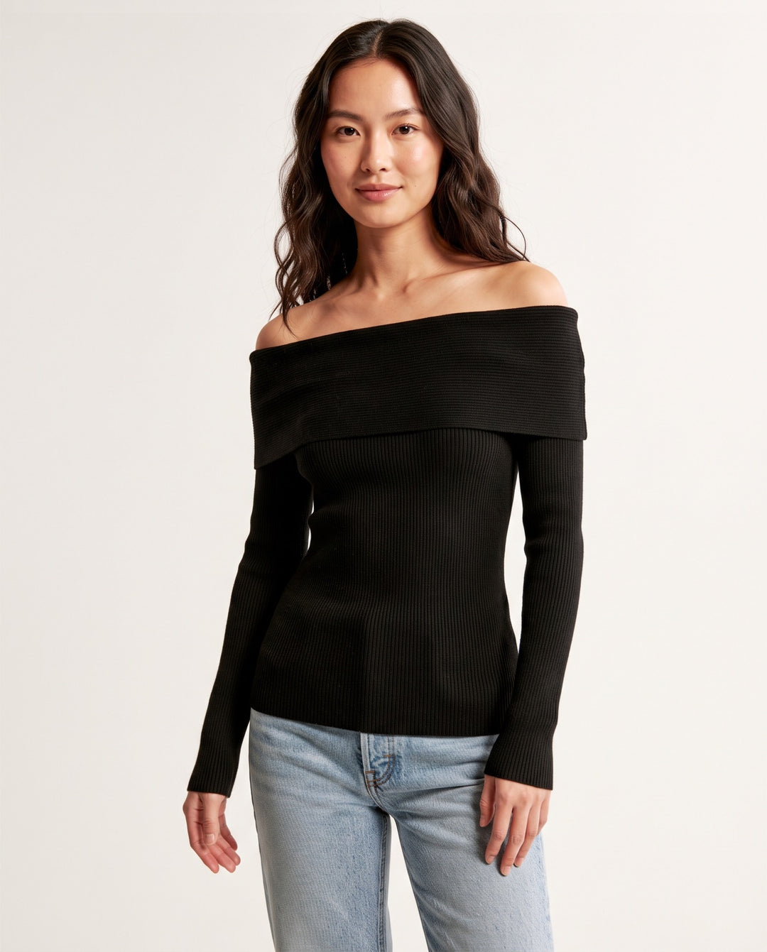Off-Shoulder Sweater Dress