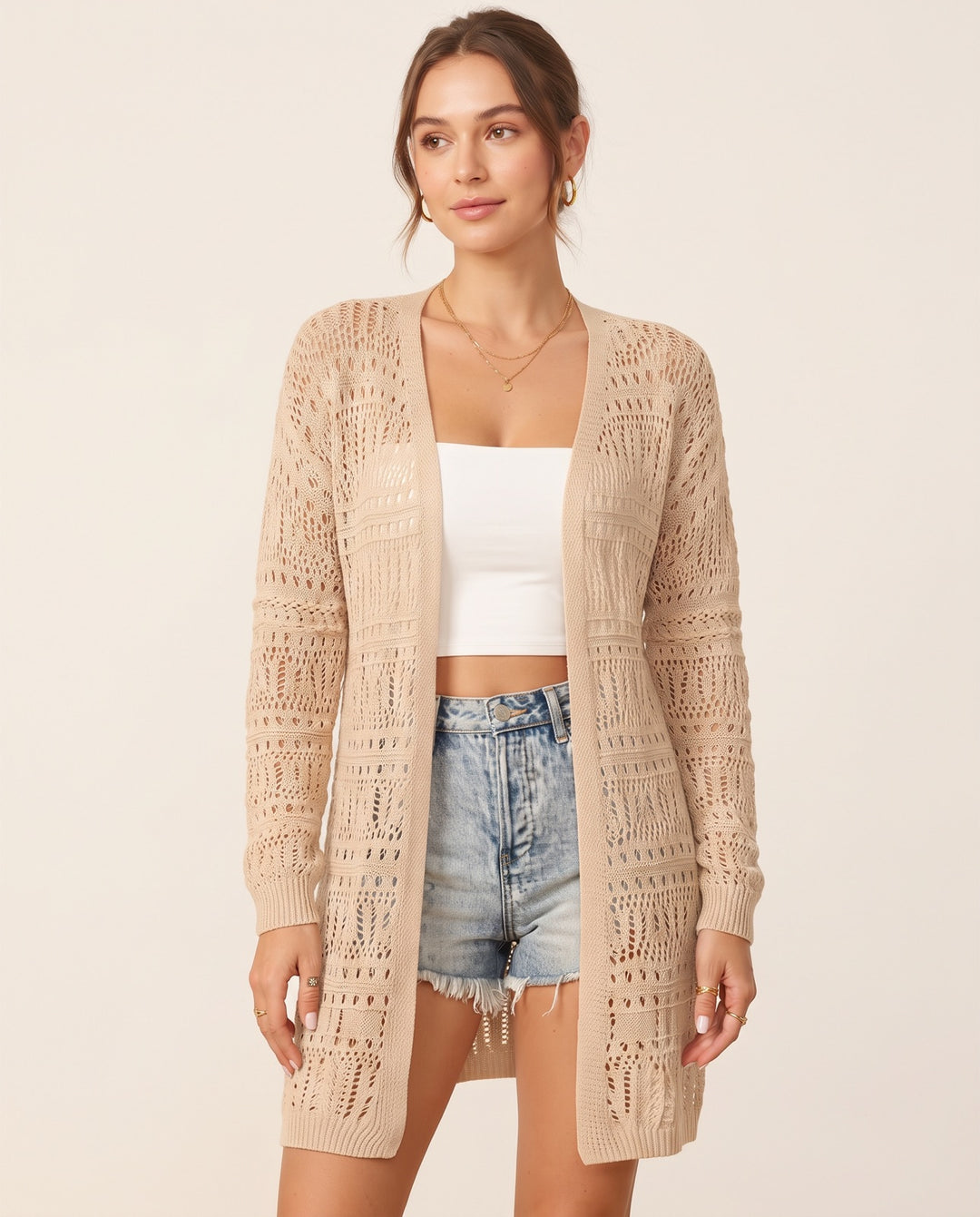 Longline Knit Cardigan