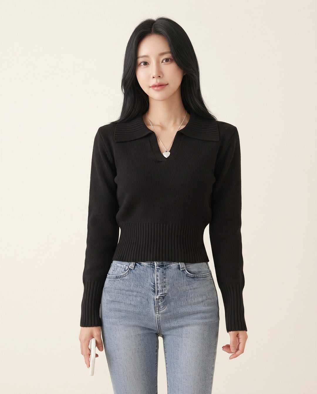 Cropped Knit Pullover