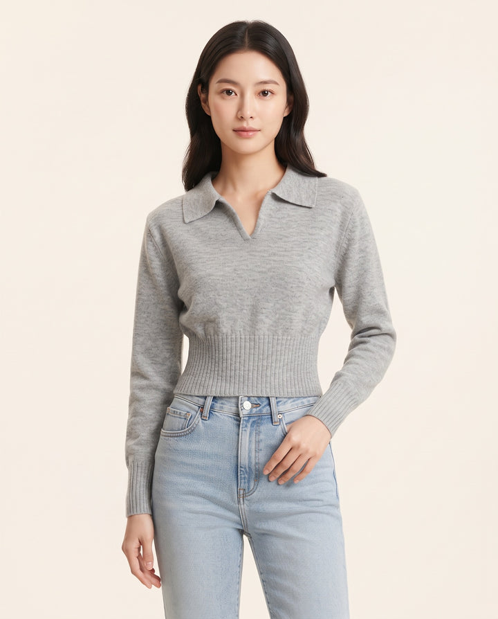 Cropped Knit Pullover