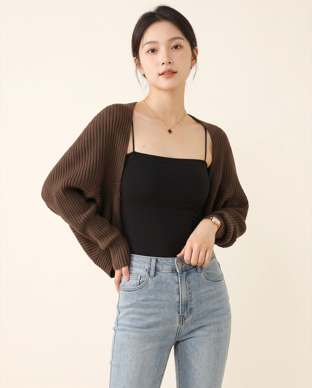 Cropped Shawl Cardigan