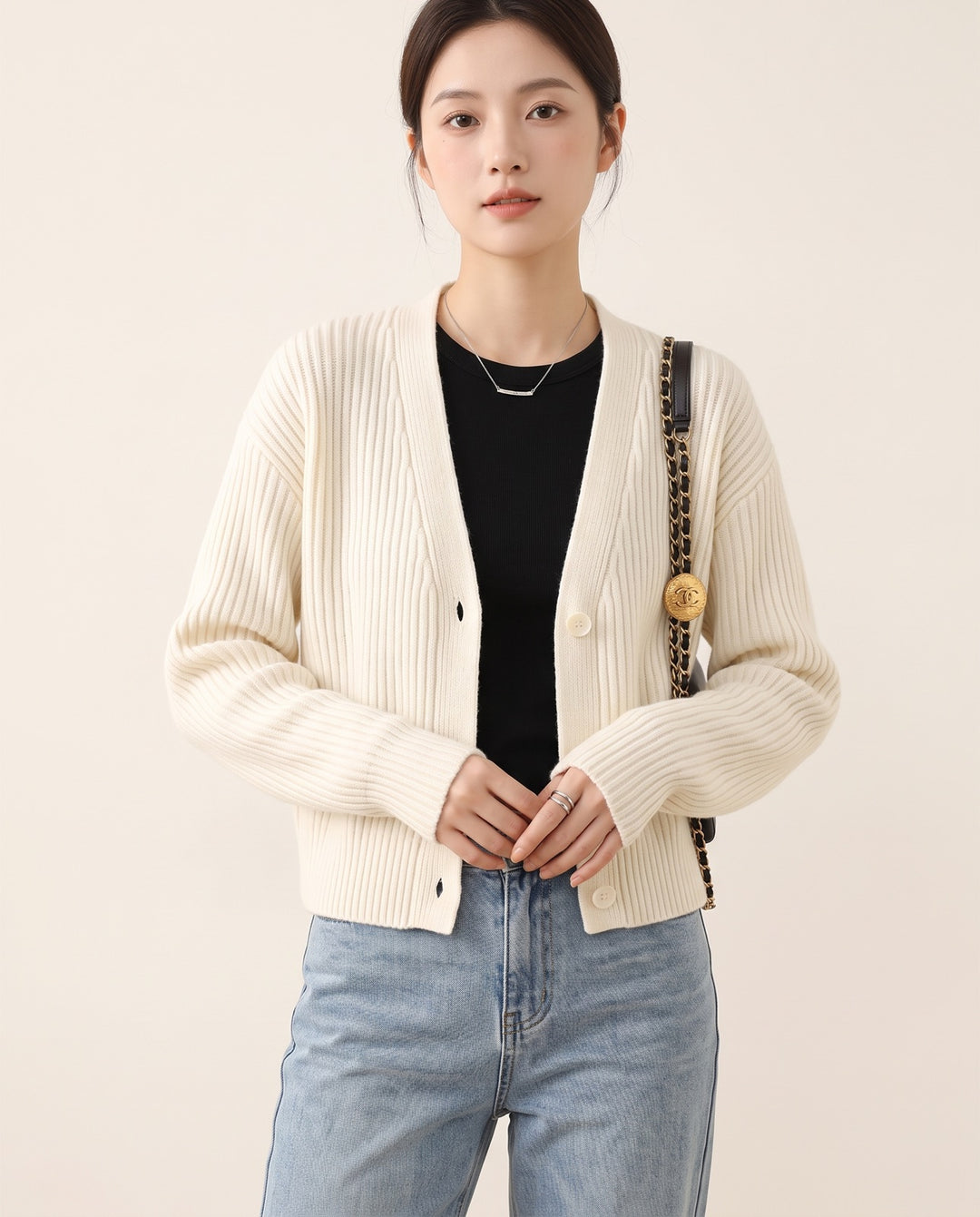 Cropped Shawl Cardigan