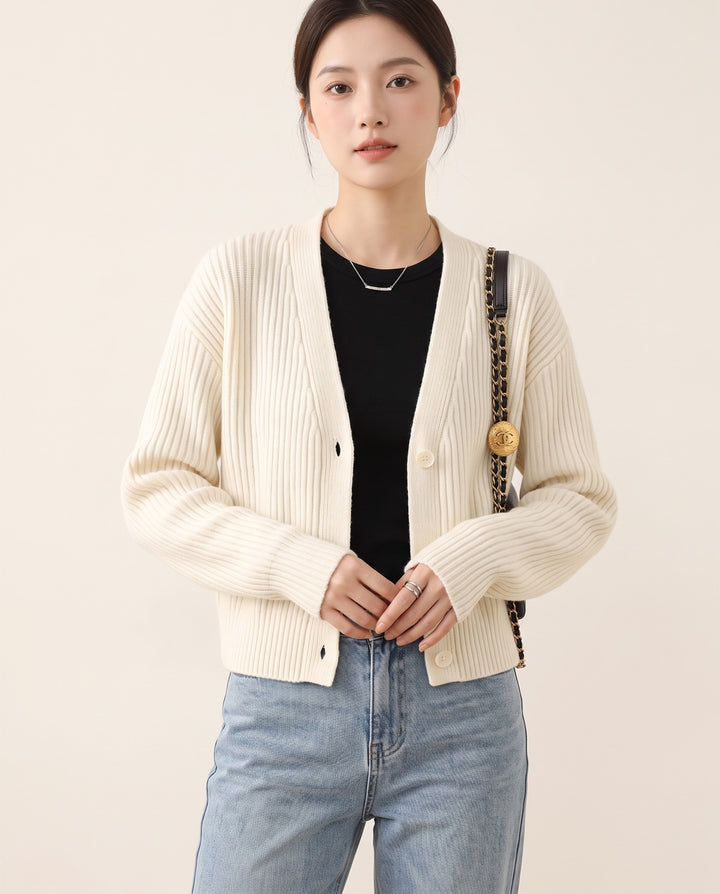 Cropped Shawl Cardigan