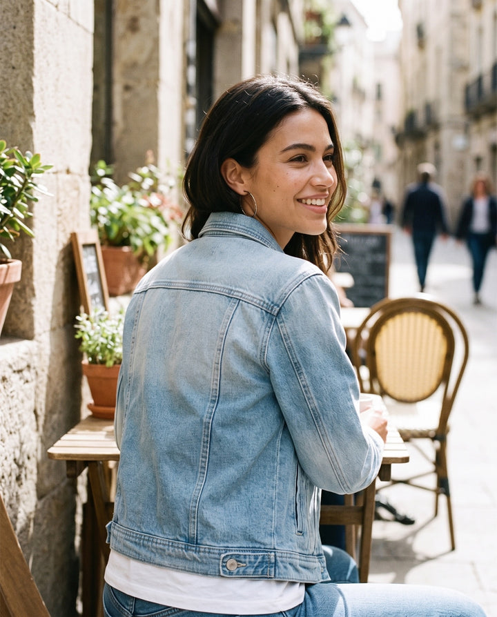 Light-Wash Denim Jacket