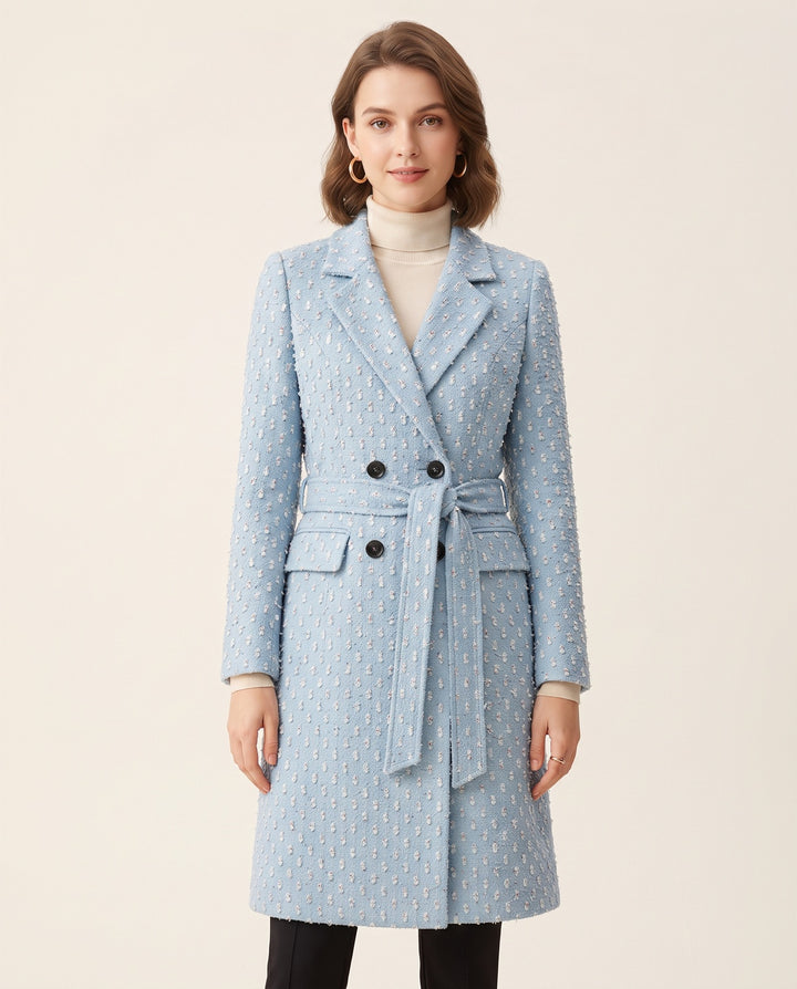 Belted Tweed Coat