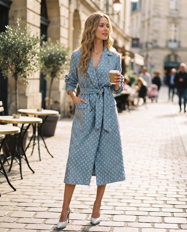 Belted Tweed Coat